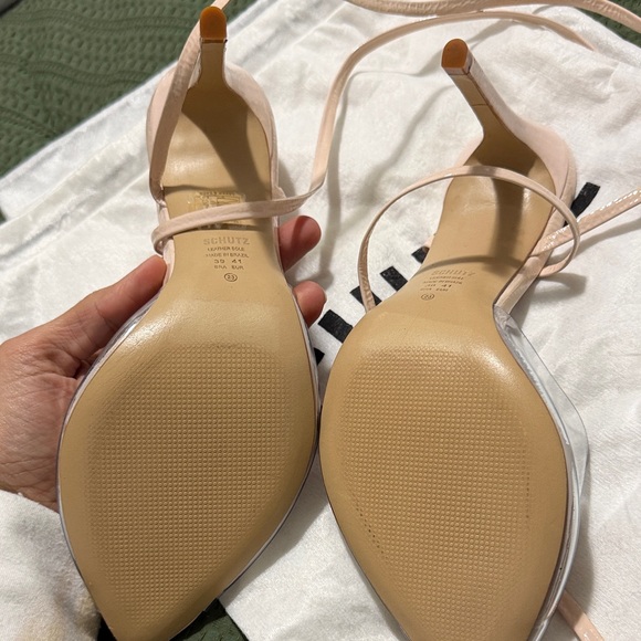 SCHUTZ Beige Heels with Transparent Straps - Picture 3 of 3